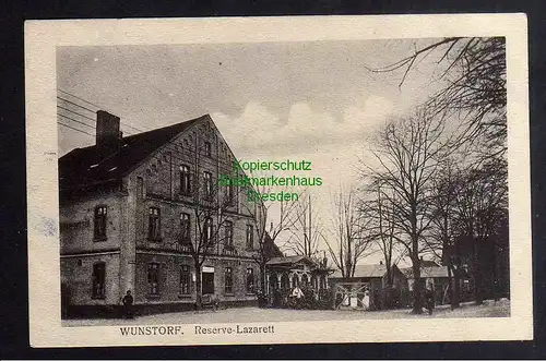 124046 AK Wunstorf Reserve Lazarett Hotel zum Ritter 1919