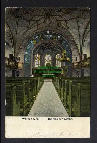 123064 AK Wilthen Sa. Inneres der Kirche um 1910