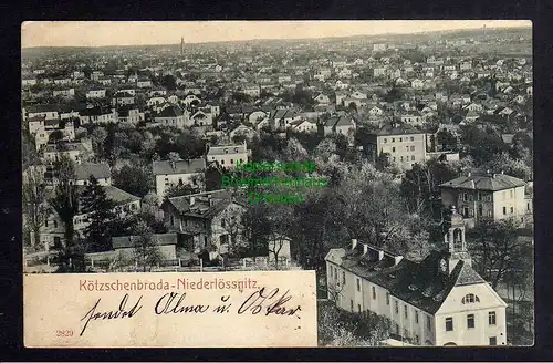 122620 AK Kötzschenbroda Niederlößnitz Panorama 1908