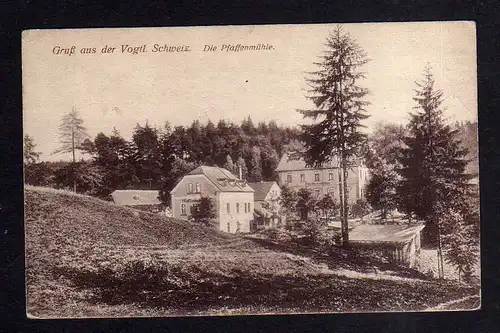 113679 AK Vogtländische Schweiz Die Pfaffenmühle um 1920 Nymphental