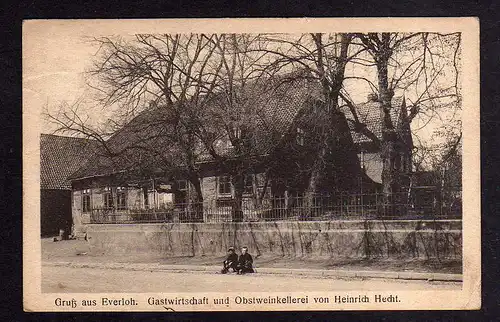 103169 AK Everloh Gehrden Gastwirtschaft Obstweinkellerei H. Hecht um 1930