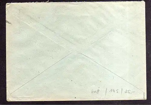 h608 Brief Handstempel Bezirk 16 Steinach 8.7.48 gepr. BPP Brauerei Carl Heinz B