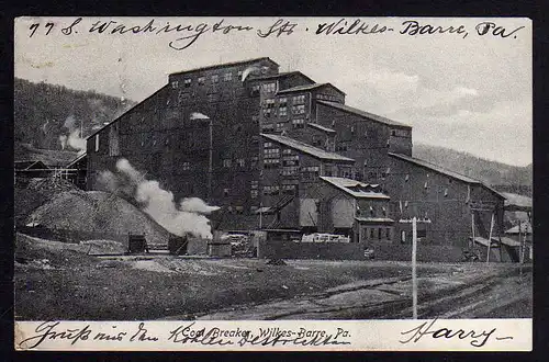 79865 AK Cool Breaker 1907 Wilkes Barre, PA Bergbau Gebäude Pennsylvania