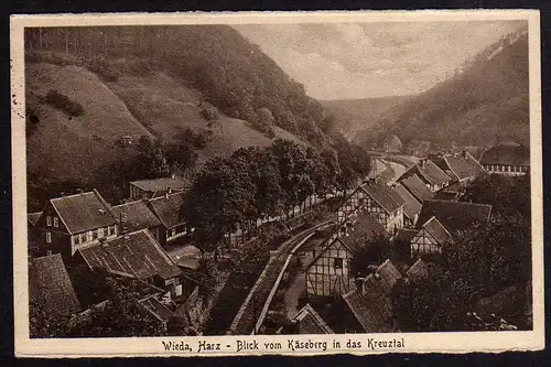68911 AK Wieda Harz 1926 vom Käseberg in das Kreuztal