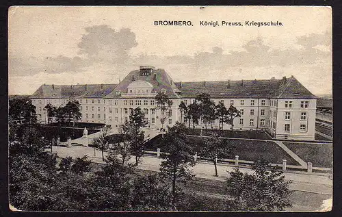 60841 AK Bromberg Bydgoszcz 1916 Kriegsschule Flugpark