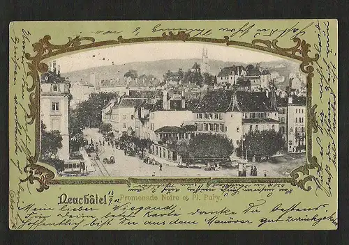 21109 AK Neuenburg NE Promenade Noire et Pl. Pury 1902