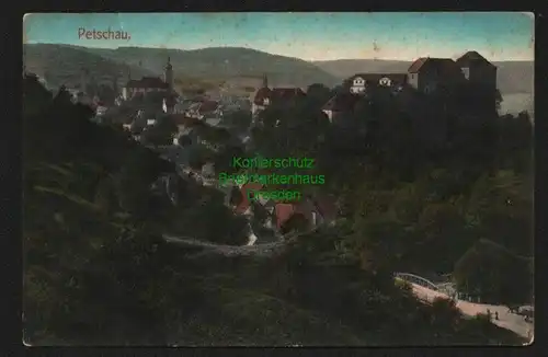 143131 AK Petschau 1918 Panorama