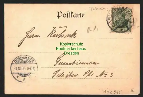 142955 AK Pillkallen 1905 Präparandenanstalt Verlag Ziegler Königsberg Pr.