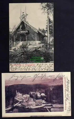 122901 AK Hain Riesengebirge Schreiberhau Josephinenhütte 1904 Sagenhalle