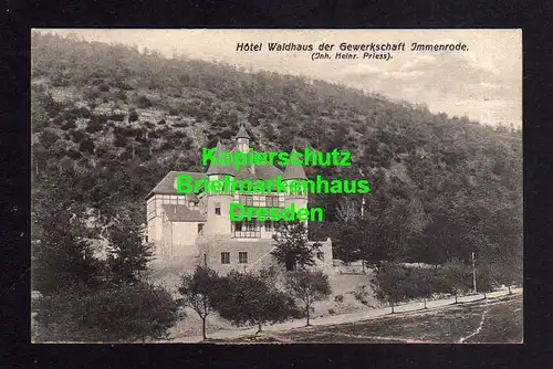 116013 AK Immenrode Werther Thüringen Hotel Waldhaus der Gewerkschaft Inh. Heinr