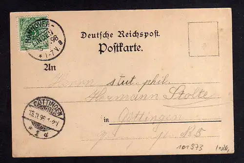 101973 AK Hannover Linden 1898 Vorläufer Gesellschaftshaus Theater Kegelbahn