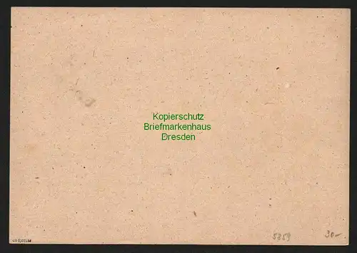 h5859 SBZ Handstempel Bezirk 14 Bad Schandau Ganzsache 12 Pfg. AS ungebraucht