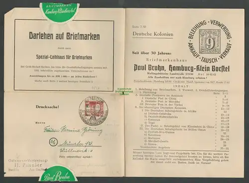 B4847 DDR Drucksache Parchim 1950 nach Münster W. SBZ 214 EF SST Versicherungs