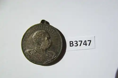 B3747 Medallie Auerbach Sachsen Schulweihe 1898