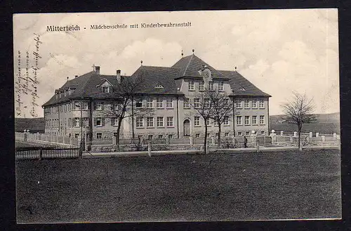 96393 AK Mitterteich 1916 Mädchenschule Kinderbewahranstalt
