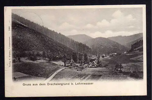 95036 AK Drechslergrund bei Lehmwasser Kr. Waldenburg Schlesien 1912