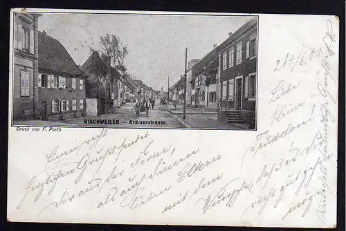 69548 AK Bischwiller Bischweiler Krämerstraße 1901