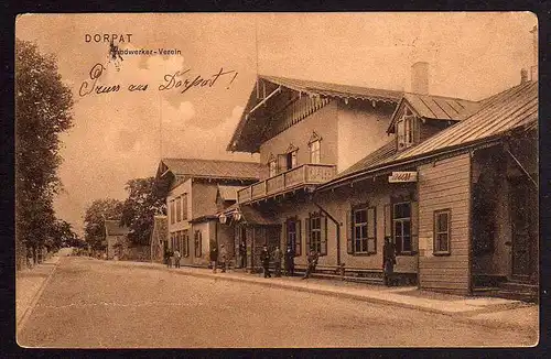 69812 AK Tartu Dorpat Handwerker Verein 1911