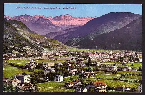 40342 AK Bozen Gries mit Rosengarten Süd Tirol