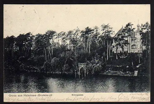 35199 AK Berlin Halensee Grunewald Königsee 1907