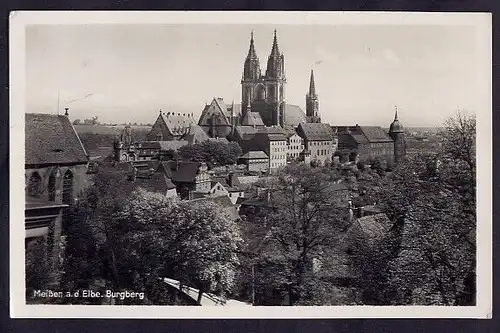 34067 AK Meißen Elbe Burgberg 1944, gelaufen