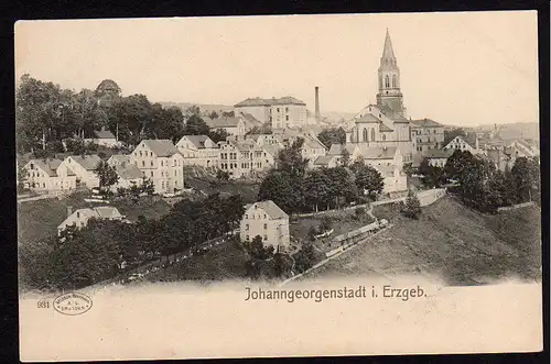 29781 AK Johanngeorgenstadt Erzgebirge Totale, ungelaufen , vor 1906