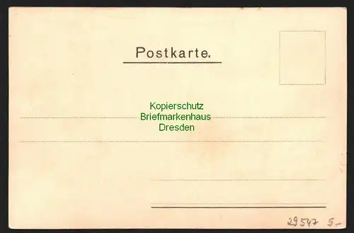 29547 AK Köln Hauptbahnhof, ungelaufen , vor 1906 durchgehende Anschriftenzeilen