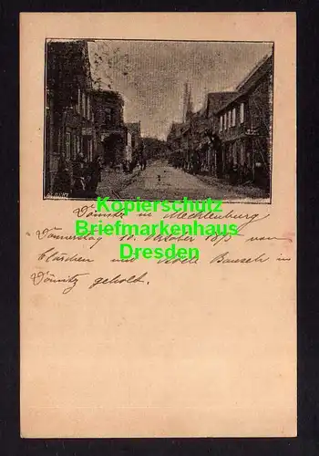 116332 AK Dömitz in Mecklenburg 1895 Straßenansicht