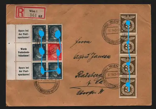 B12215 Brief DR ZD Hitler Wien 1. tagung des Ausschusses für den Fernmeldedienst