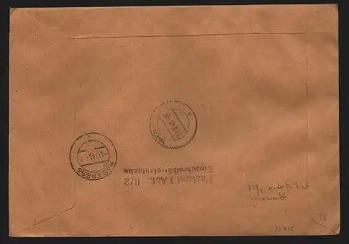 B12215 Brief DR ZD Hitler Wien 1. tagung des Ausschusses für den Fernmeldedienst