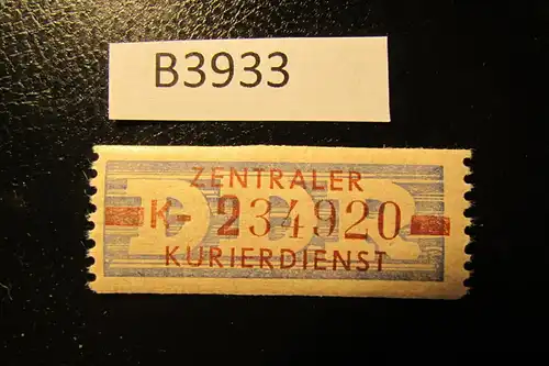B3933 DDR ZKD B 20 K ** ND postfrisch