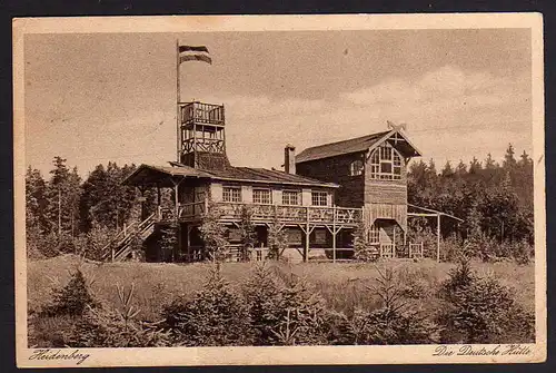 74516 AK Heidenberg b. Elgersburg Die deutsche Hütte 1923 Gasthaus