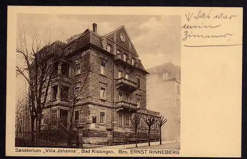 66476 AK Bad Kissingen Sanatorium Villa Johanna 1925