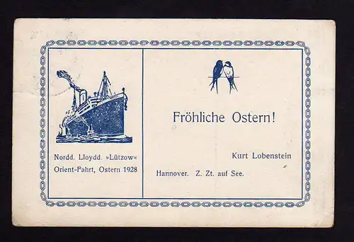 27446 AK Norddeutscher Lloyd Orient Fahrt 1928 SST