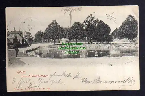 132431 AK Schönkirchen Schleswig-Holstein 1900 Dorfteich Straße