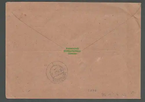 B5276 DDR ZKD ZU 1 Brief Kreisgericht Leipzig Zustellungsurkunde 1965