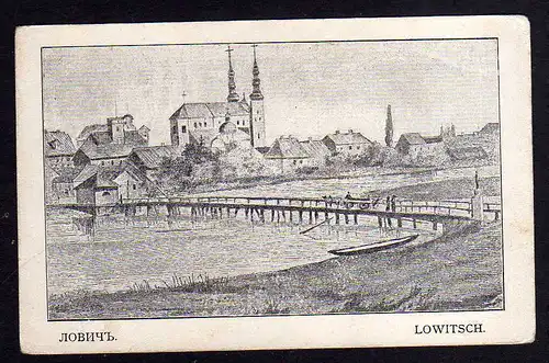 94953 AK Lowicz Lowitsch Stadtansicht um 1920