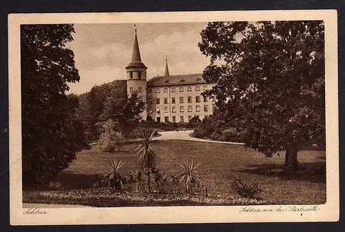 92085 AK Schleiz Schleizer Dreieckrennen 1927 Zudruck auf Schloss AK
