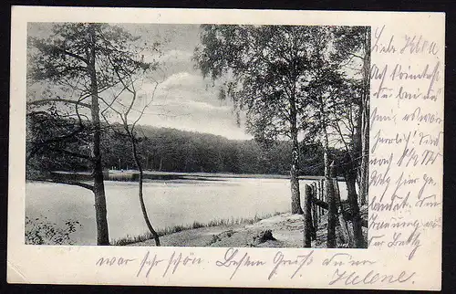 29564 AK Terassen Schlachtensee Alte Fischerhütte Restaurant Gasthaus 1910