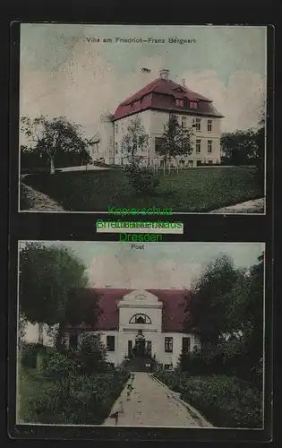 135275 AK Lübtheen i. M. 1913 Villa am Friedrich Franz Bergwerk Post Jesenitz