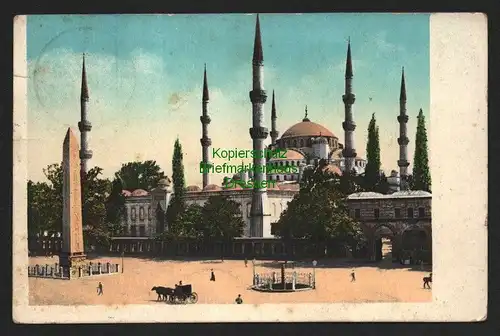 134687 AK Constantinopel 1911 Mosque Ahmed et l`Hippodrome Ahmed Moschee