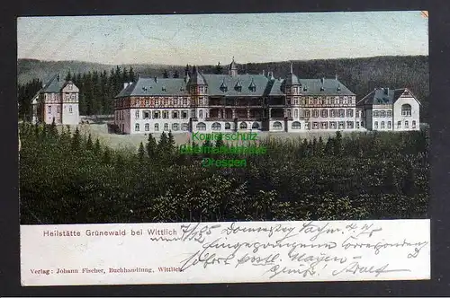 128652 AK Grünewald bei Wittlich 1905 Heilstätte