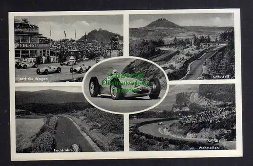 128673 AK Adenau Nürburgring um 1935 Start der Wagen Rennstrecke Fuchsröhre