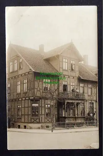 126412 AK Magdeburg Fotokarte um 1910 Haus mit Balkon Veranda Straßenecke Nr. 50