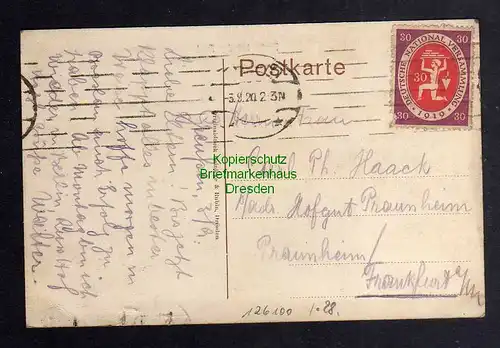 126100 AK Greussen Partie bei der Post 1920