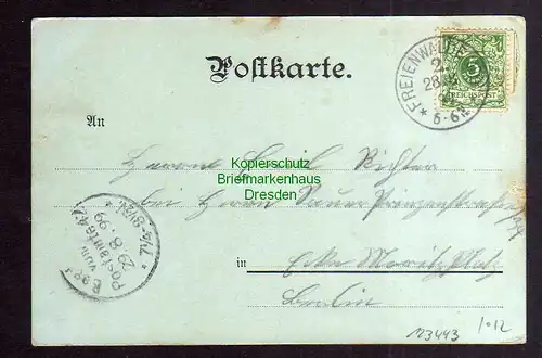 123443 AK Bad Freienwalde 1899 Brunnenhotel Berghaus Papenmühle Waldschloss