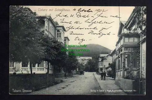 123423 AK Tabarz mit Schießhaus 1902