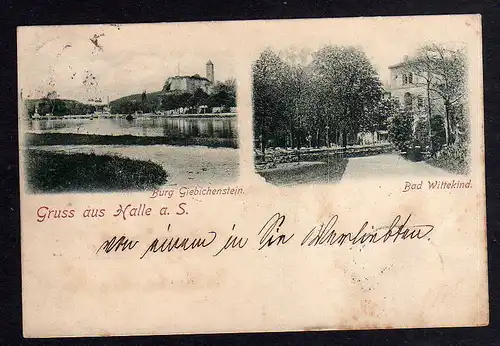 94097 AK Halle Saale 1897 Burg Giebichenstein Bad Wittekind