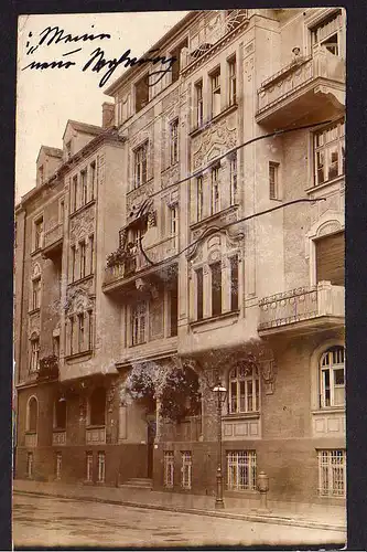 70701 AK München Fotokarte Wohnhaus toll verziert 1913