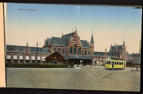 66589 10 AK Nijmegen Bahnhof Waalbrug Bergspor Mooi Ned
